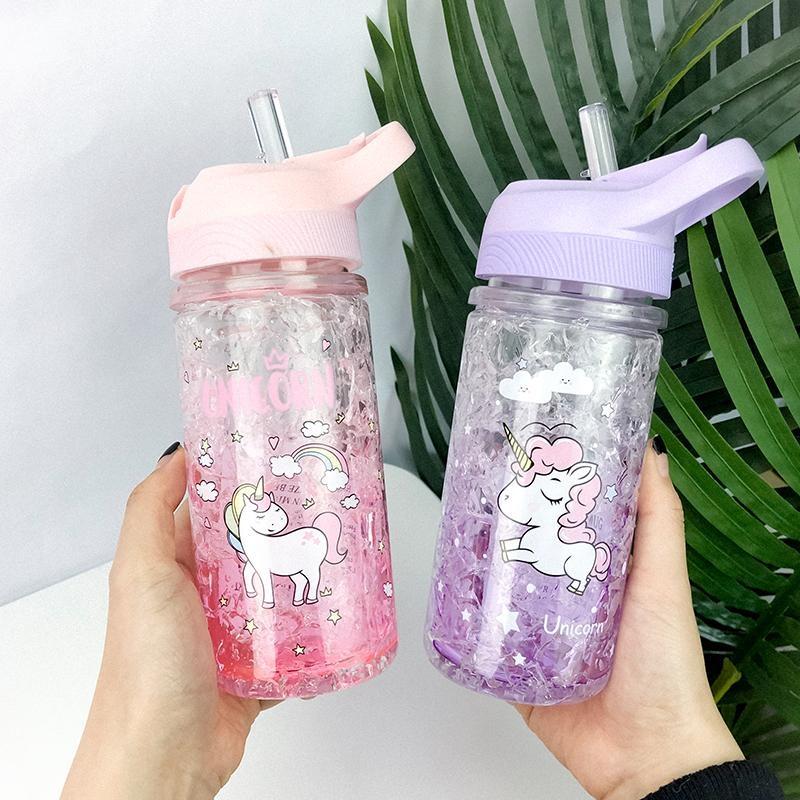 Glitter Unicorn Water Bottle Sippy Cup Drinkware | Kawaii Babe