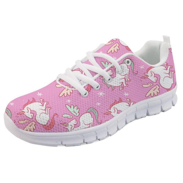 Kawaii Pink Pegasus Unicorn Shoes Sneakers Athletic Footwear Cute Pastel Fairy Kei Style 