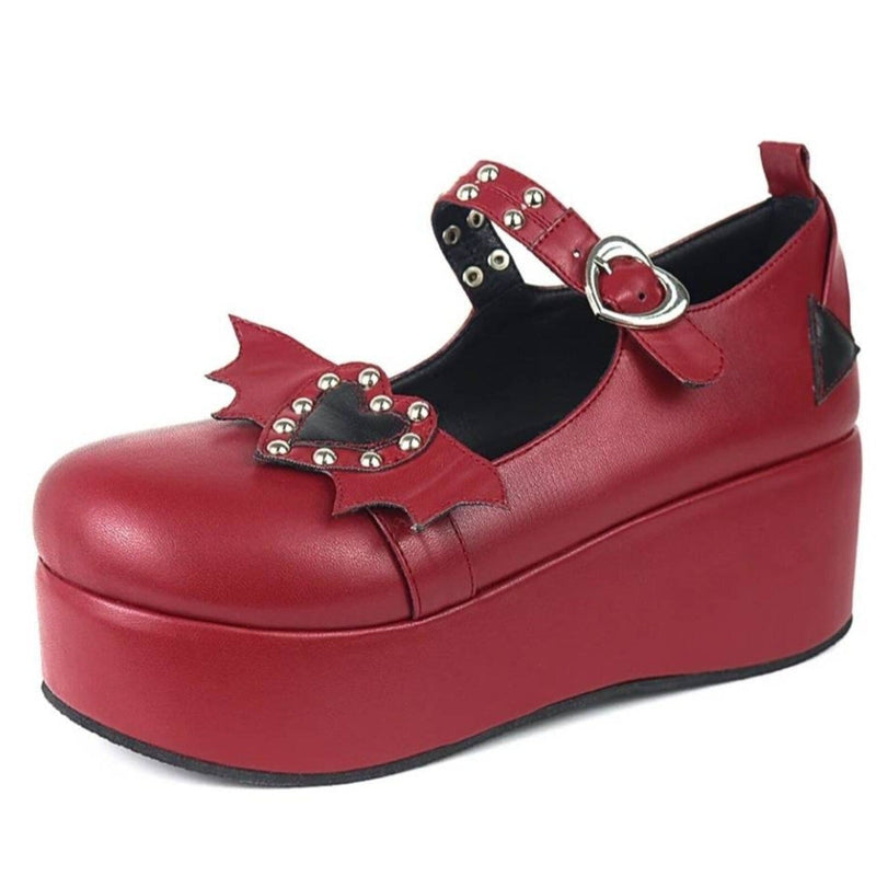 Heart Valentine Maryjane Pump Shoes Lolita Kawaii