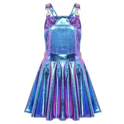 Vinyl Princess Jumpsuit - Blue / M - overalls