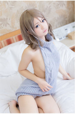 Virgin Killer Sweater Knit Turtleneck Anime Cosplay | Kawaii Babe Virgin Killer Sweater Knit Turtleneck Anime Cosplay | Kawaii Babe